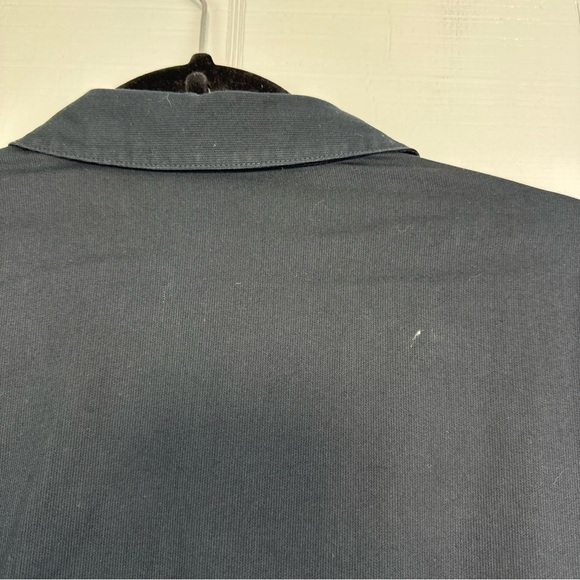 Anne Klein Black Cotton Long Sleeve Button Up V-neck Top Blouse 10 - Picture 6 of 7